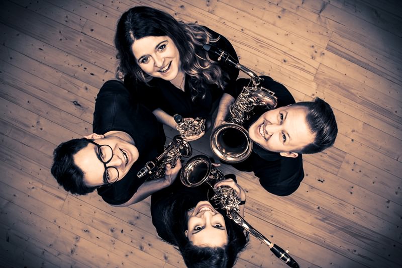 Saxophone Quartet 'Aureum' Lukas Seifried  𐄁 Viola Jank 𐄁 Johannes Weichinger 𐄁 Martina Stückler